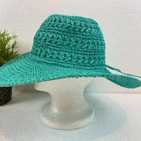 NWOT Scala Hand made Sun Hat 100% Paper Wide Brim